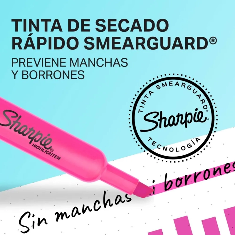 DESTACADORES SHARPIE TANK PASTEL X4 CINCEL SECADO RAPIDO - 3