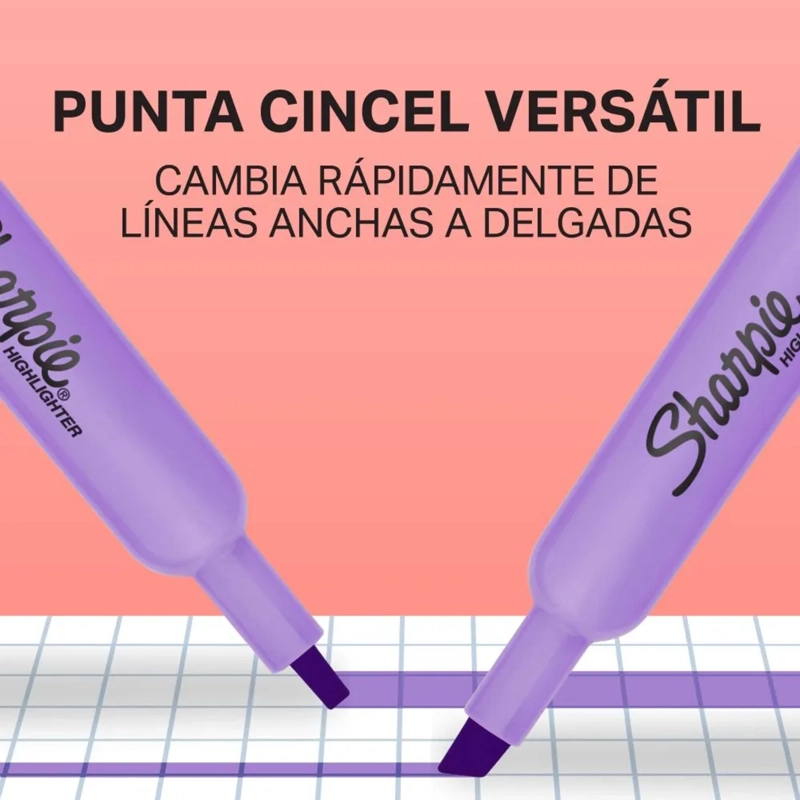 DESTACADORES SHARPIE TANK PASTEL X4 CINCEL SECADO RAPIDO - 4
