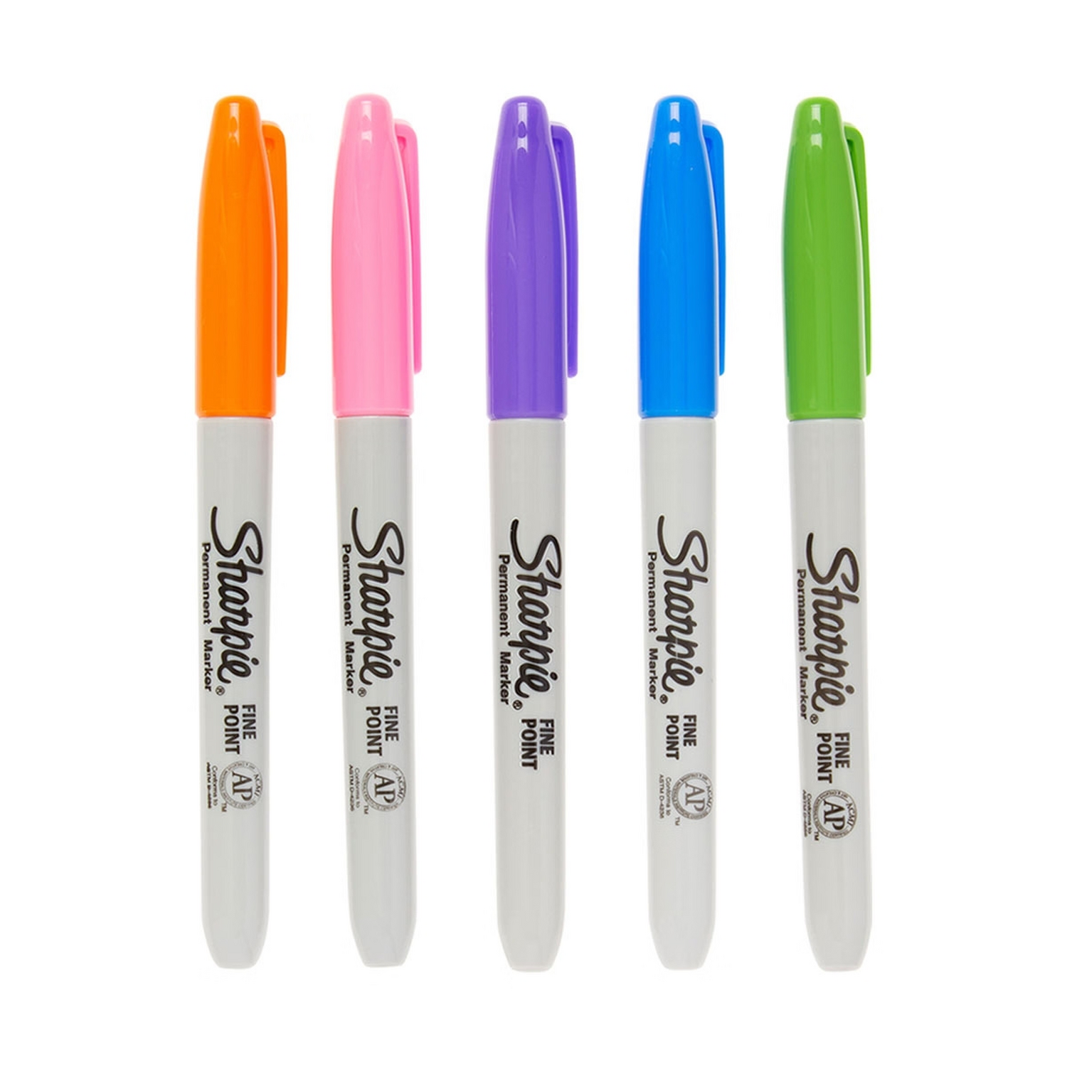 SET 5 PLUMONES MARCADORES SHARPIE GLAM POP PUNTA FINA PERMA - 4