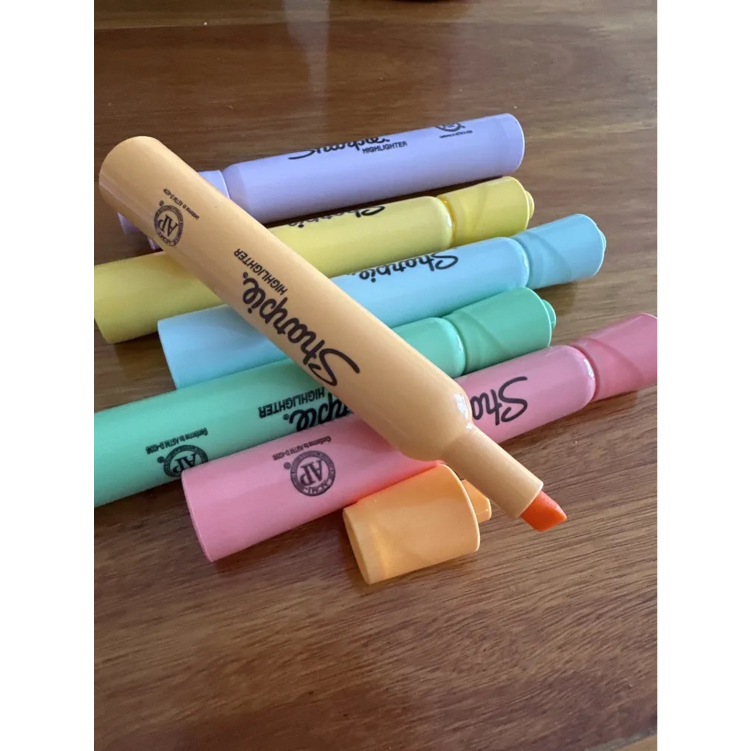 DESTACADORES SHARPIE TANK 6 COLORES PASTEL Y PUNTA CINCEL - 5