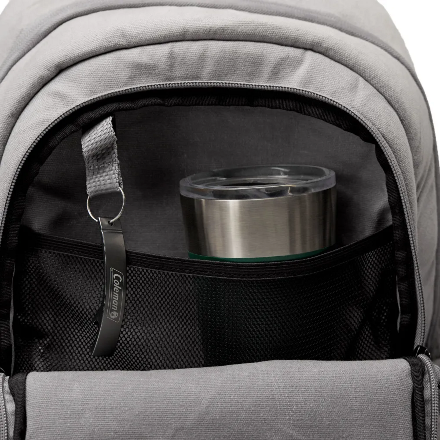 COOLER COLEMAN MOCHILA 30 LATAS 24H TE RMICA OUTDOOR GRIS - 3