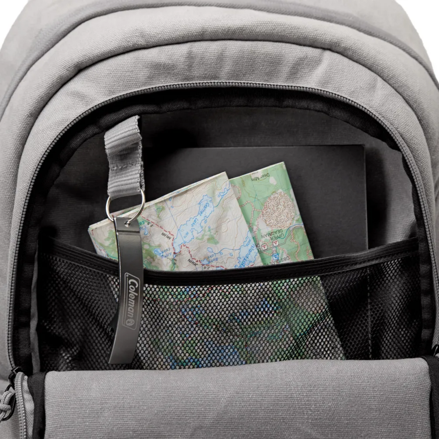 COOLER COLEMAN MOCHILA 30 LATAS 24H TE RMICA OUTDOOR GRIS - 5