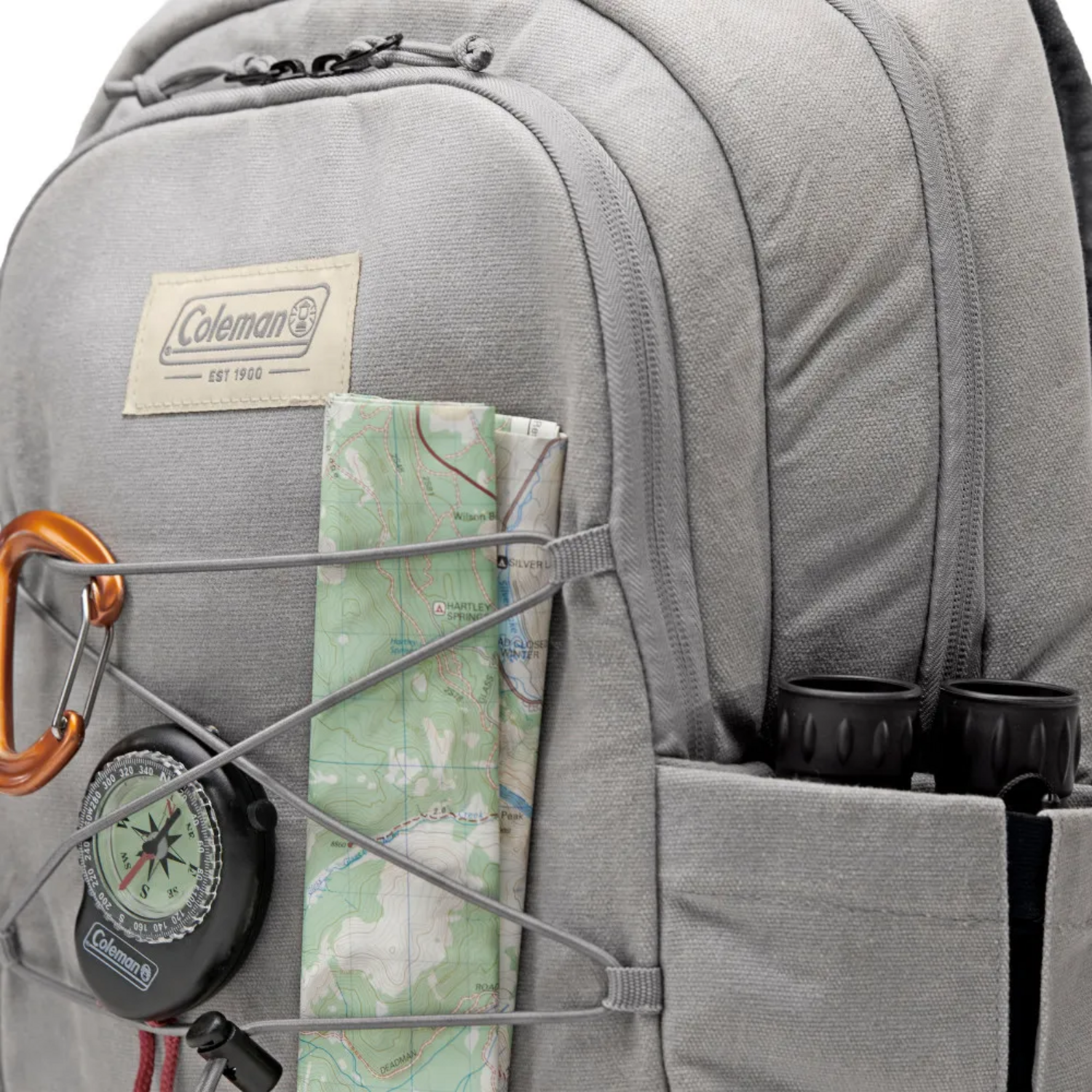 COOLER COLEMAN MOCHILA 30 LATAS 24H TE RMICA OUTDOOR GRIS - 7