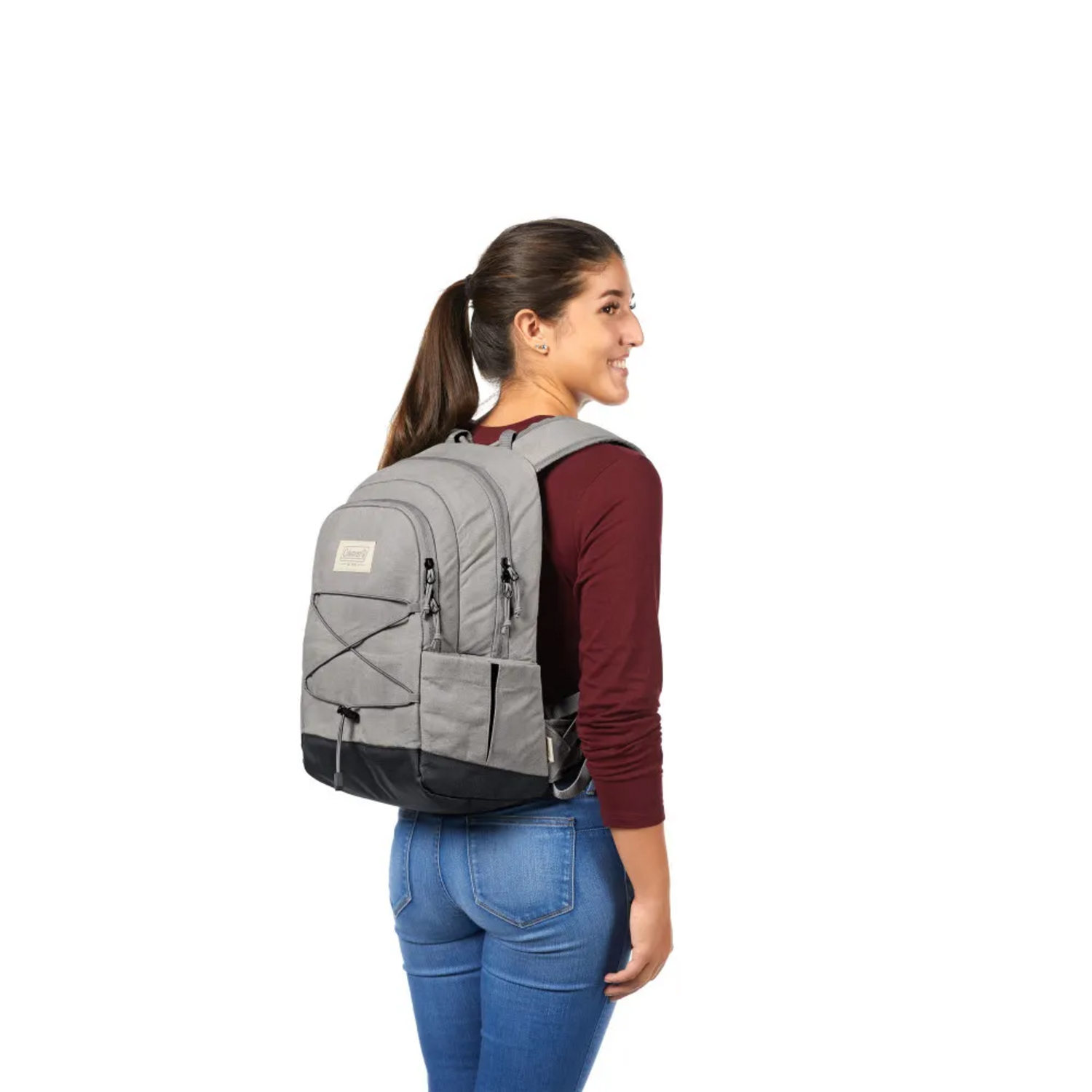COOLER COLEMAN MOCHILA 30 LATAS 24H TE RMICA OUTDOOR GRIS - 8