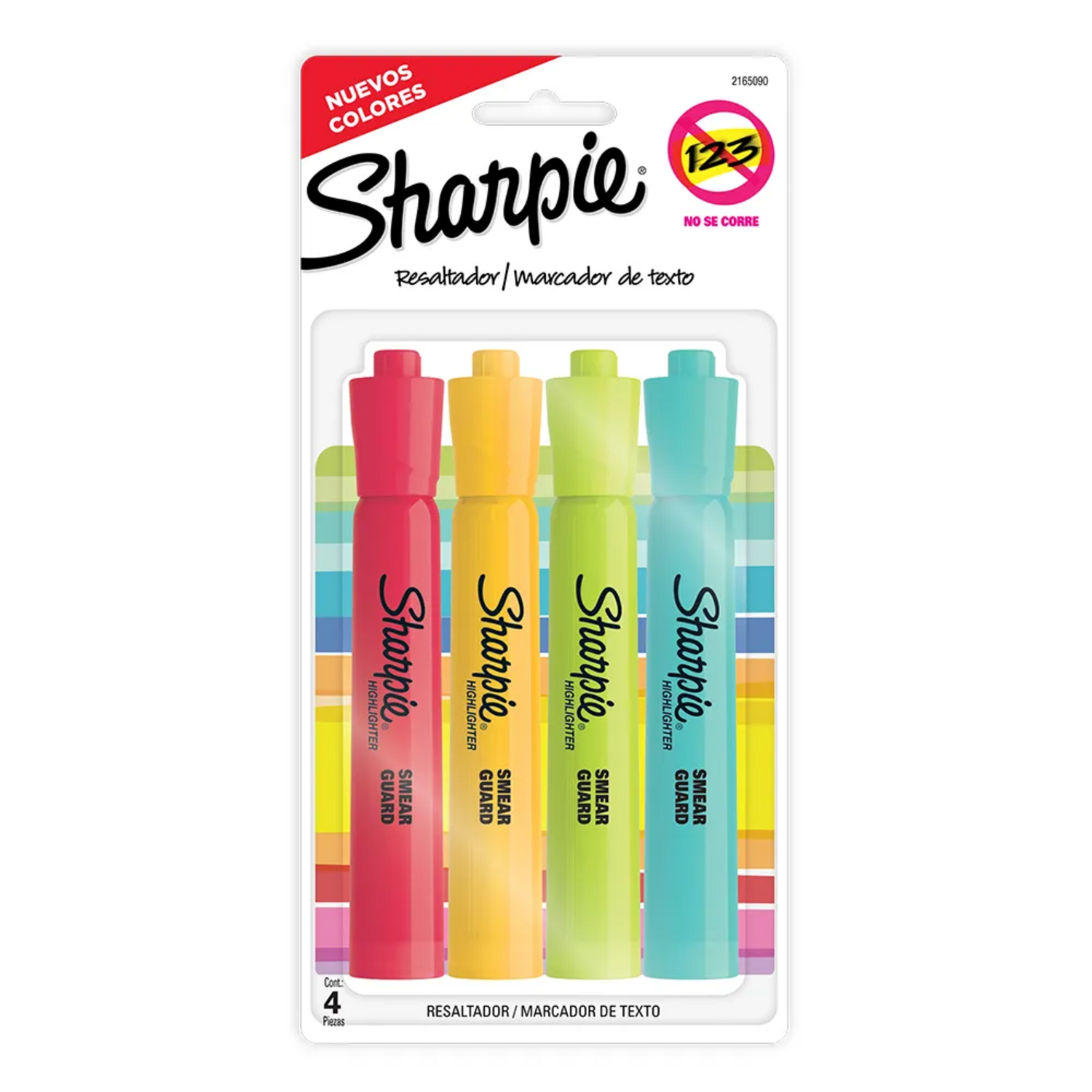 SET DESTACADORES SHARPIE TANK BLISTER X4 COLORES FASHION - 1