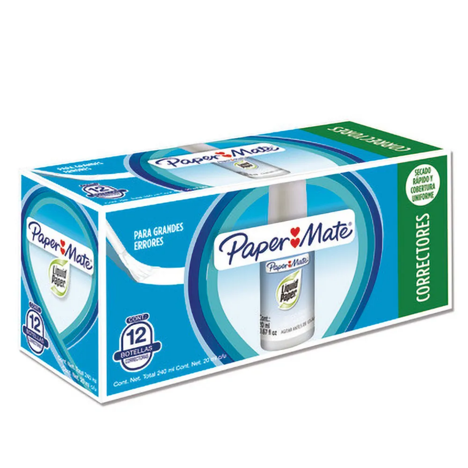 LIQUID PAPER BOTELLA 20 ML PAPER MATE BLANCO SECADO RAPIDO - 5