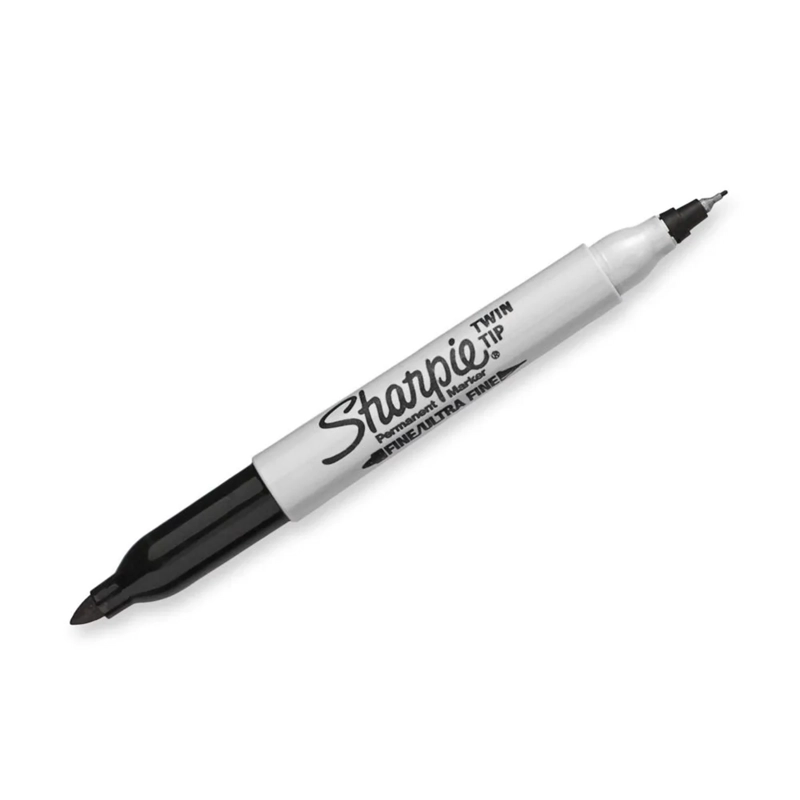 MARCADOR PERMANENTE SHARPIE DOBLE PUNTA NEGRO INDIVIDUAL - 2