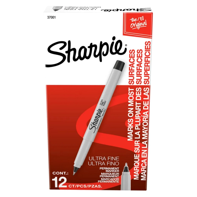 MARCADOR PERMANENTE SHARPIE PUNTA ULTRAFINA NEGRO INDIVIDUAL - 4