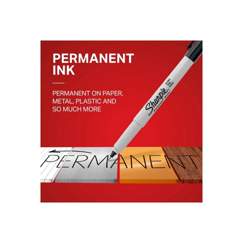 MARCADOR PERMANENTE SHARPIE PUNTA ULTRAFINA NEGRO INDIVIDUAL - 5