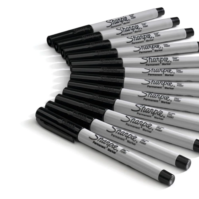 MARCADOR PERMANENTE SHARPIE PUNTA ULTRAFINA NEGRO INDIVIDUAL - 9