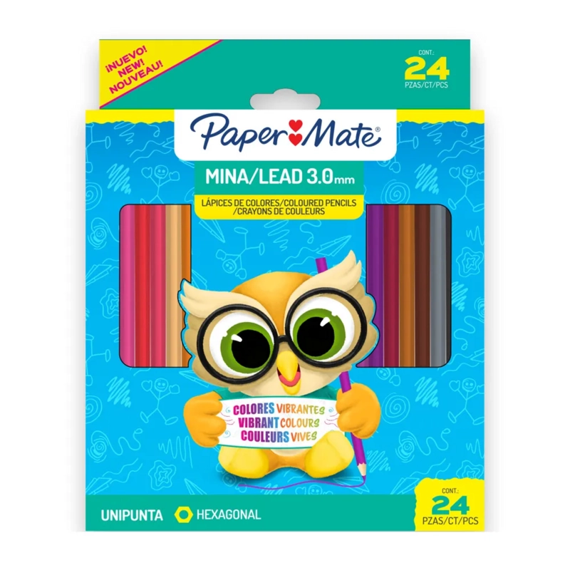 LAPICES DE COLORES HEXAGONAL PAPERMATE 24 COLORES - 1