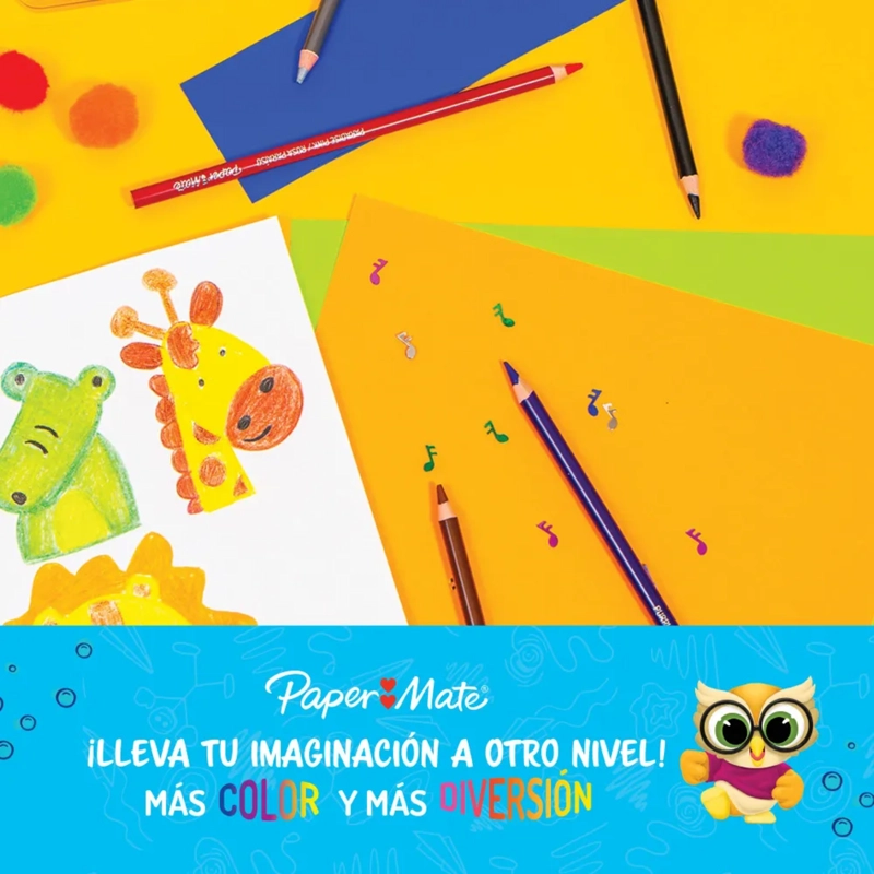 LAPICES PAPER MATE 36 COLORES 4.0MM 24U + 12 DOBLE PUNTA - 2