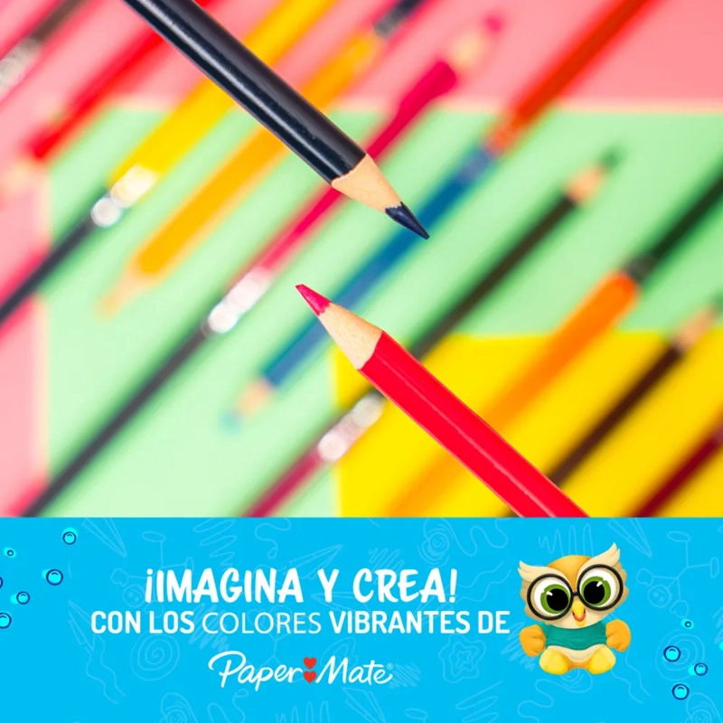 LAPICES PAPER MATE 36 COLORES 4.0MM 24U + 12 DOBLE PUNTA - 5