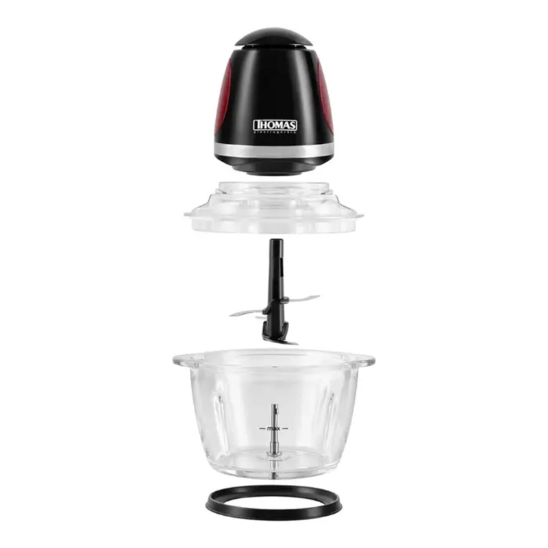 PICADORA THOMAS TH-9005V 200W VIDRIO 1L ONE TOUCH INOX - 4