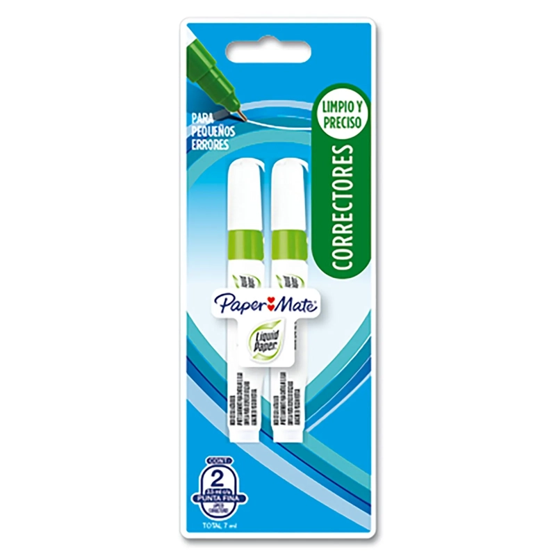 CORRECTOR LIQUID PAPER 2 UNIDADES 3.5ML - 1