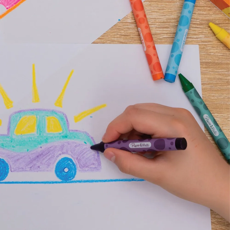 LAPICES DE CERA CRAYONES TRIANGULAR PAPERMATE 24 COLORES - 5