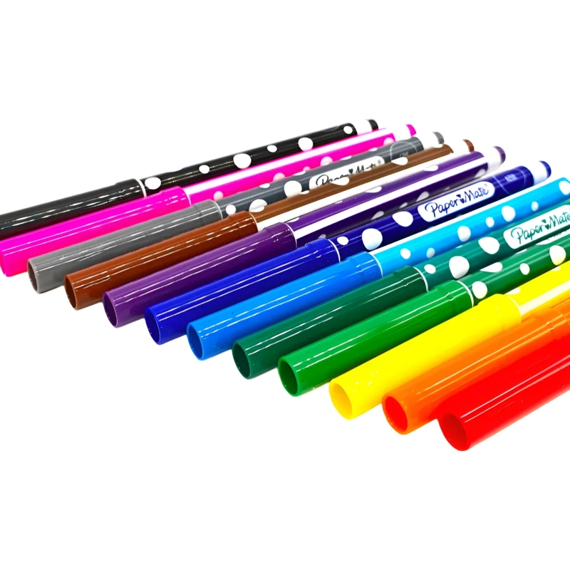 PLUMONES MARCADORES DELGADOS PAPERMATE 12 COLORES - 4