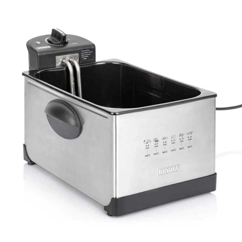 FREIDORA ACEITE THOMAS 5 LITROS 1950W RAPIDA INOX 190C - 10
