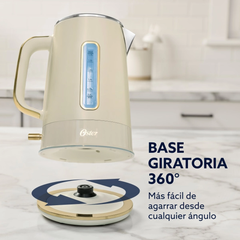 HERVIDOR OSTER PREMIUM BEIGE COLECCION 2026 1,7L LUZ 2000W - 5