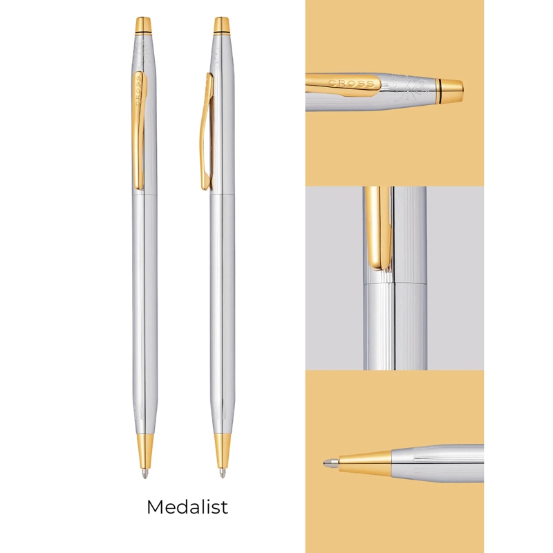 BOLIGRAFO CROSS MEDALIST CLASSIC CENTURY ORO 23KT EJECUTIVO - 3