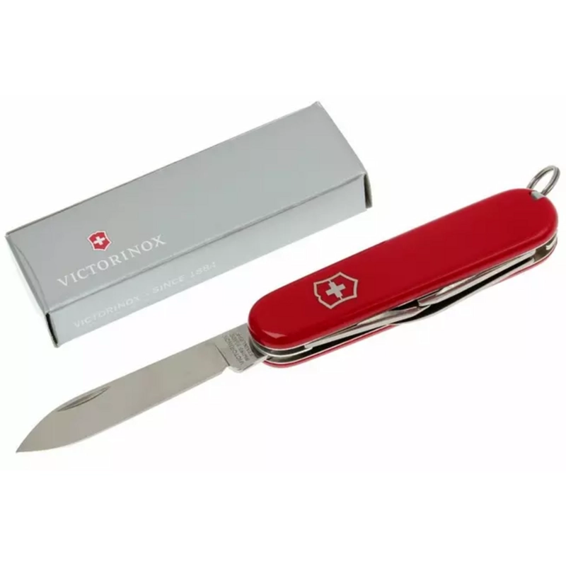 NAVAJA CORTAPLUMA VICTORINOX RECRUIT 84MM 10 FUNCIONES ROJA - 4