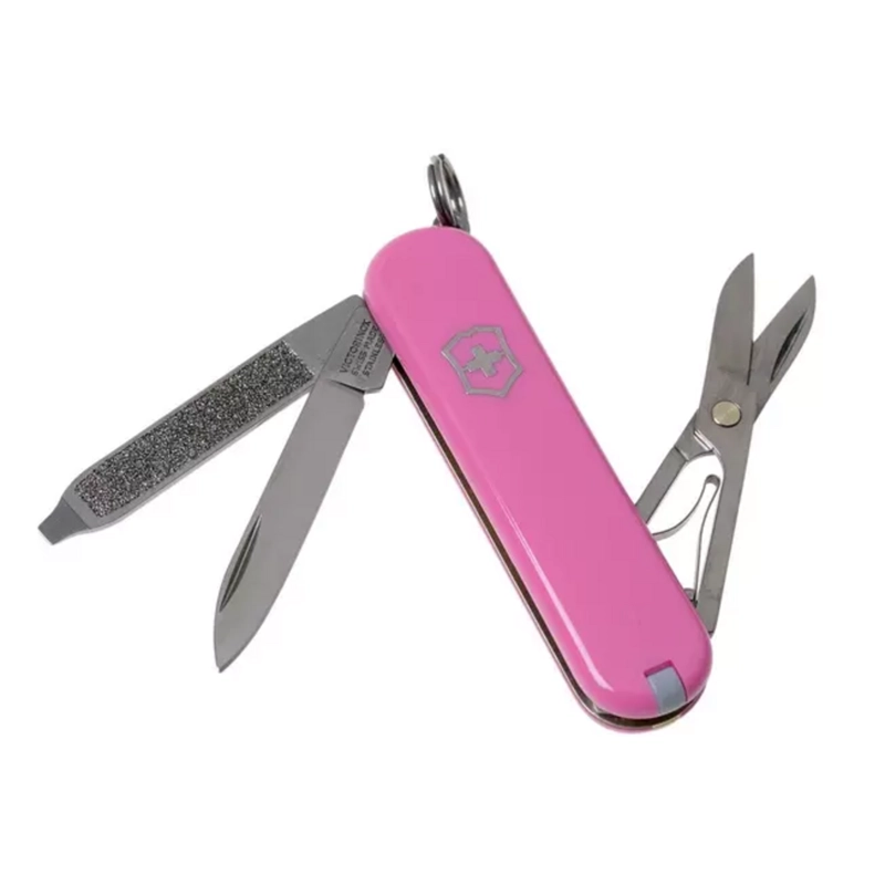 NAVAJA CORTAPLUMA VICTORINOX CLASSIC SD 7 FUNC 58MM ROSADA - 1