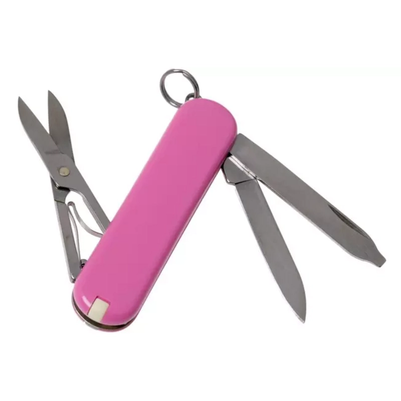 NAVAJA CORTAPLUMA VICTORINOX CLASSIC SD 7 FUNC 58MM ROSADA - 2