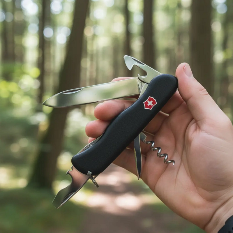 NAVAJA CORTAPLUMA VICTORINOX PICKNICKER 111MM 11 FUNC NEGRA - 4