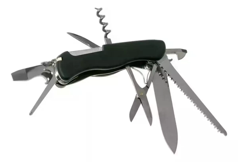 NAVAJA CORTAPLUMA VICTORINOX OUTRIDER HOJA BLOQUEABLE NEGRA NEGRO - 3