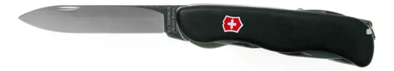 NAVAJA CORTAPLUMA VICTORINOX OUTRIDER HOJA BLOQUEABLE NEGRA NEGRO - 4