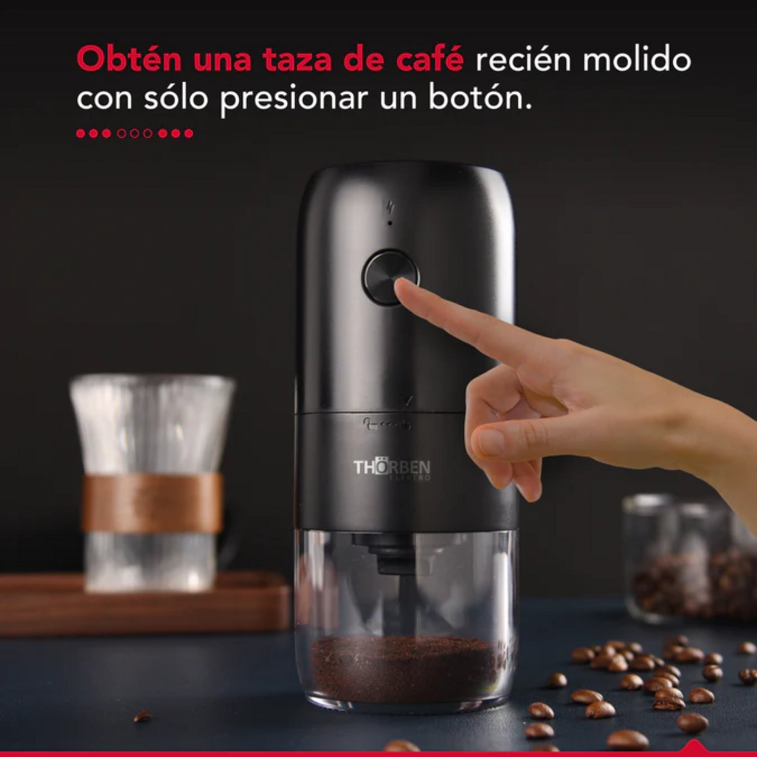 MOLINILLO CAFE  THORBEN USB-C INALAMBRICO MUELA CERAMICA - 4