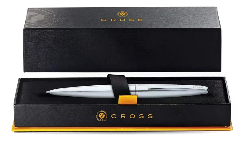 BOLIGRAFO CROSS ATX PURE CHROME METALICO CON ESTUCHE 882-2 NEGRO - 1