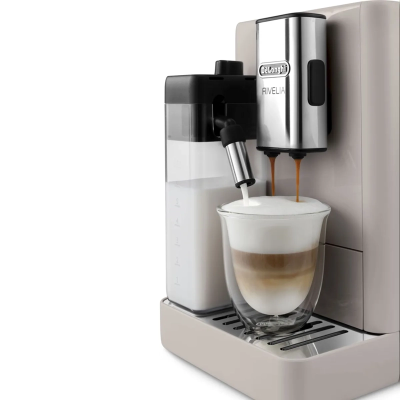 CAFETERA DELONGHI RIVELIA SUPERAUTOMATICA CAFE  250G BEIGE - 6