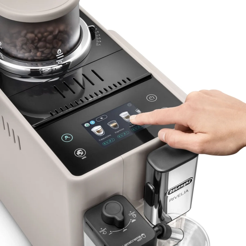 CAFETERA DELONGHI RIVELIA SUPERAUTOMATICA CAFE  250G BEIGE - 7