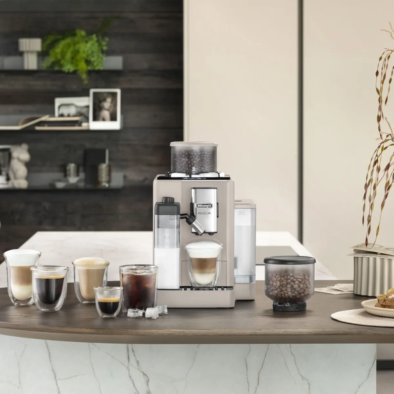 CAFETERA DELONGHI RIVELIA SUPERAUTOMATICA CAFE  250G BEIGE - 9