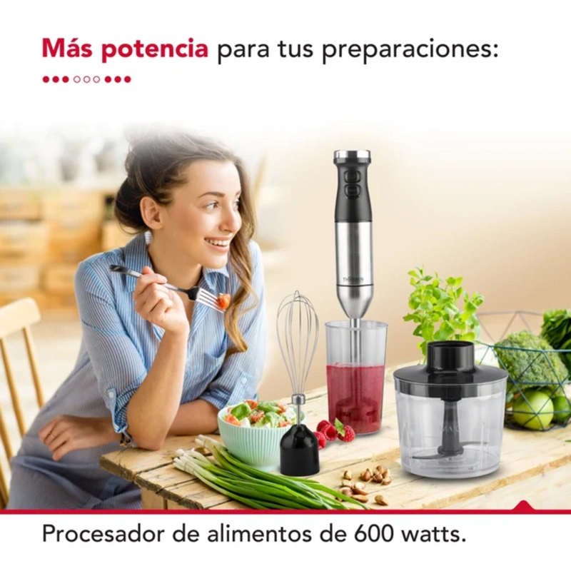MINIPIMER THORBEN THOR HB 600 PICADORA BATIDOR VASO 700ML - 8
