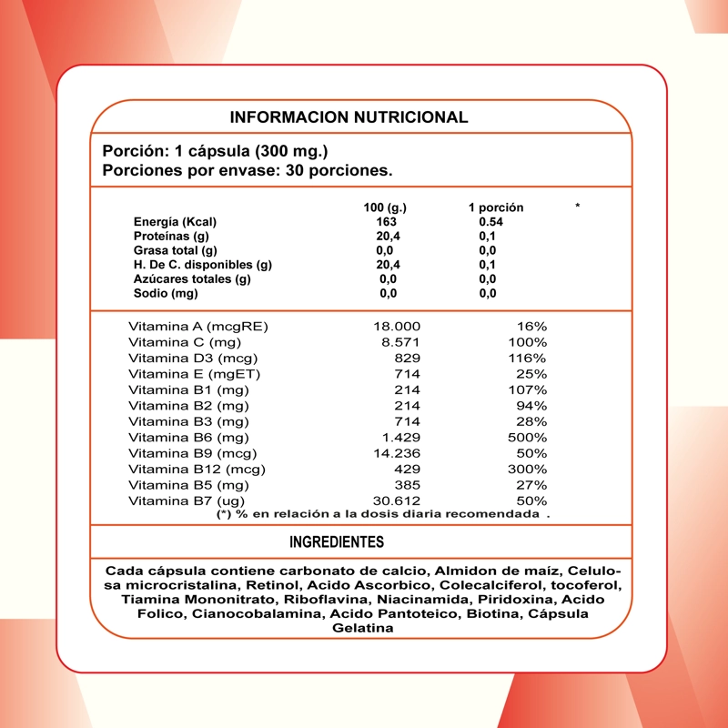 MULTIVITAMINICO PRANALAB PACK 3 FRASCOS 90 CÁPSULAS - 4