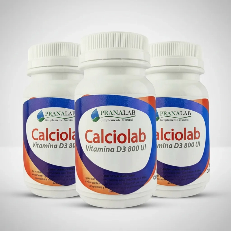 CALCIO + VITAMINA D 800UI PACK 3 FRASCOS 180 CAPSULAS - 4