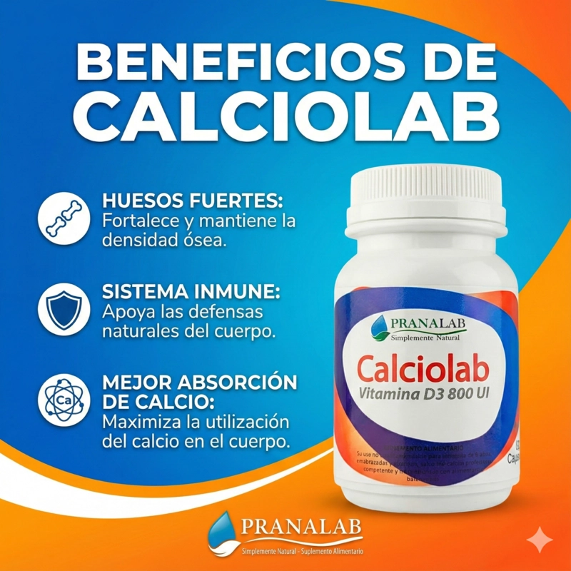 CALCIO + VITAMINA D 800UI PACK 3 FRASCOS 180 CAPSULAS - 5