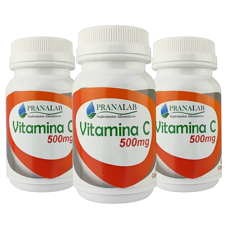 VITAMINA C 500MG PACK 3 FRASCOS 180 CÁPSULAS - 1