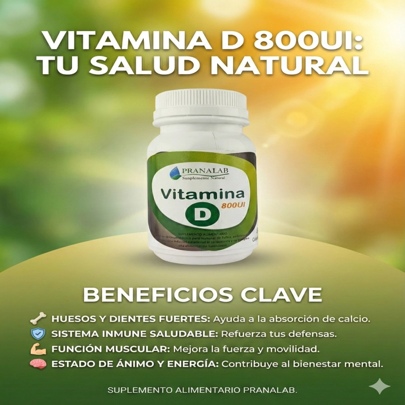 VITAMINA D 800UI PACK 3 FRASCOS 90 CÁPSULAS - 6