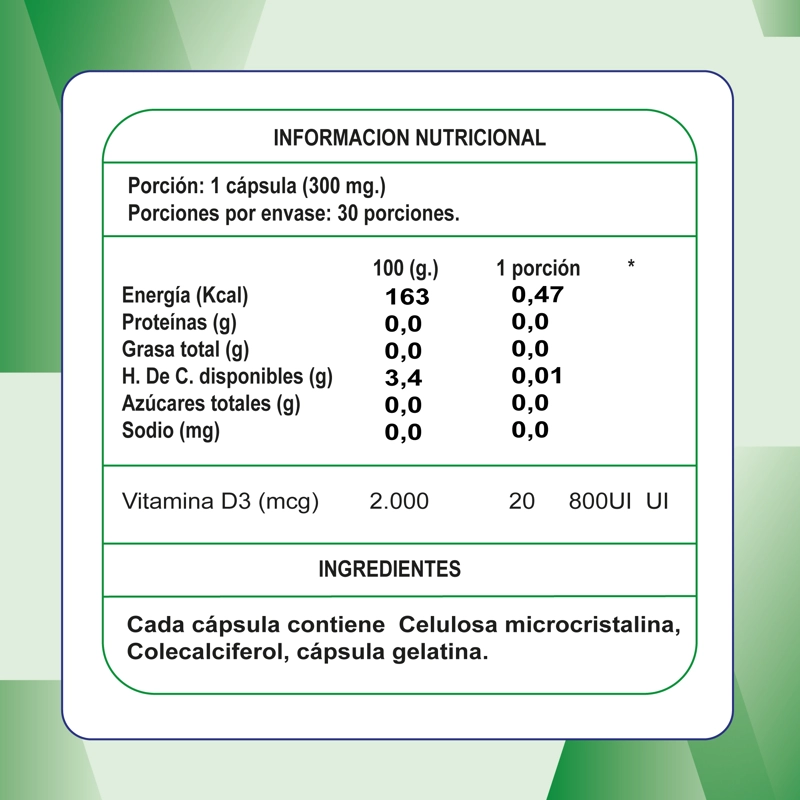 VITAMINA D 800UI PACK 3 FRASCOS 90 CÁPSULAS - 7