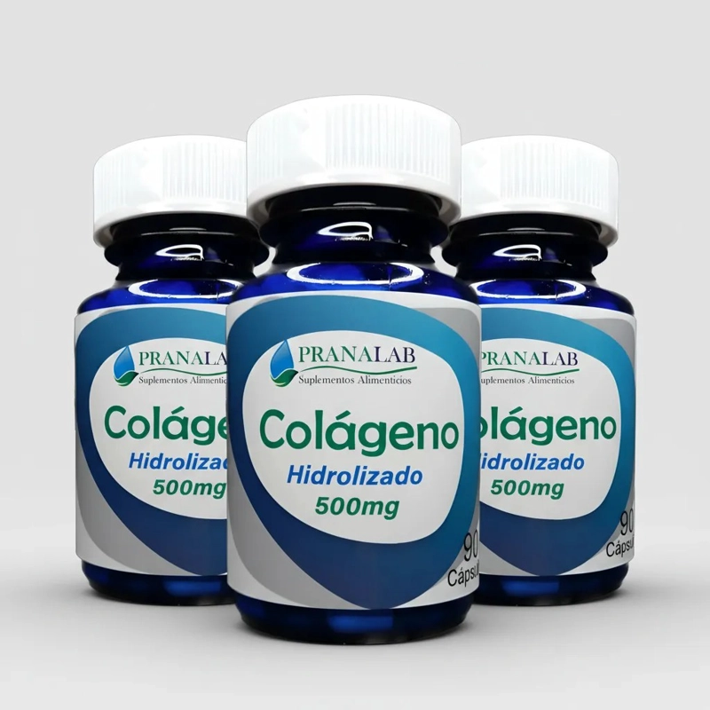 COLAGENO HIDROLIZADO 500MG PACK 3 FRASCOS 270 CAPSULAS - 1