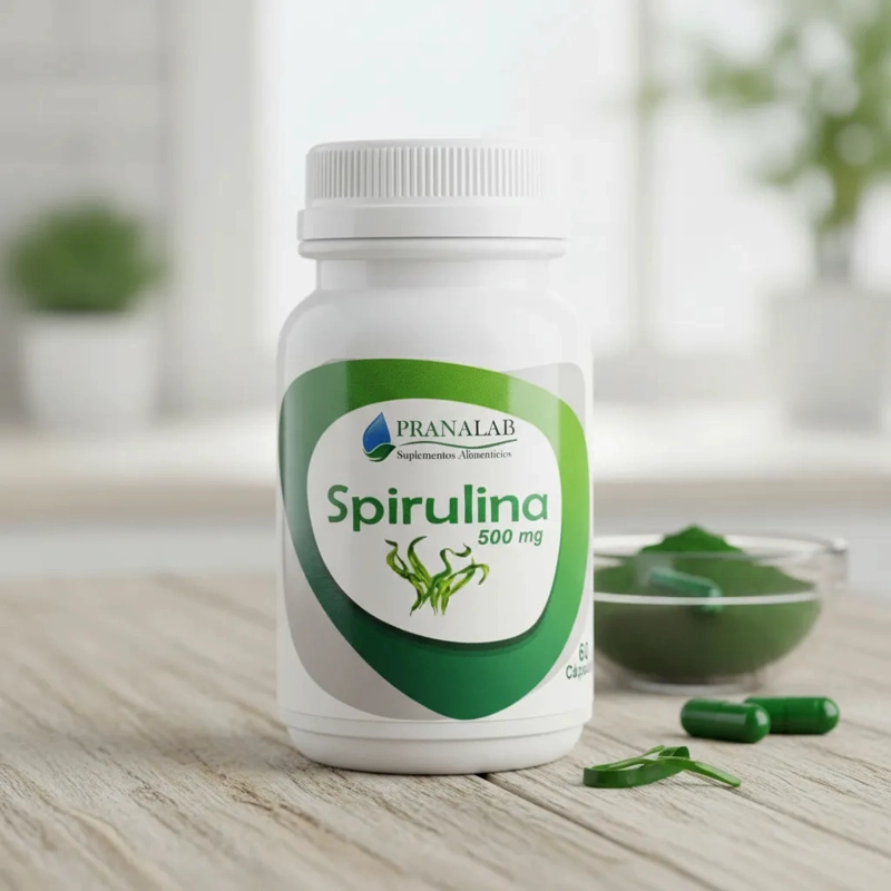 SPIRULINA 500MG PACK 3 FRASCOS 180 CAPSULAS - 3