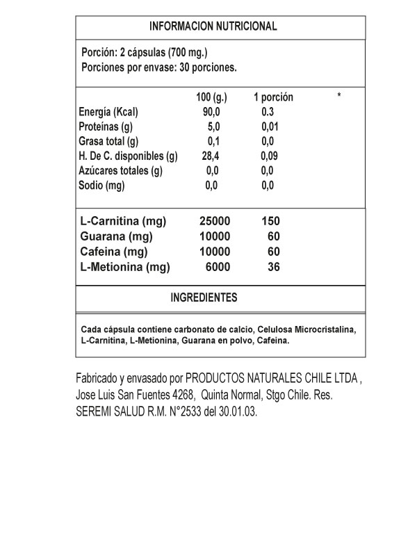 FAT BURNER QUEMADOR DE GRASAS 2 FRASCOS 120 CÁPSULAS - 2