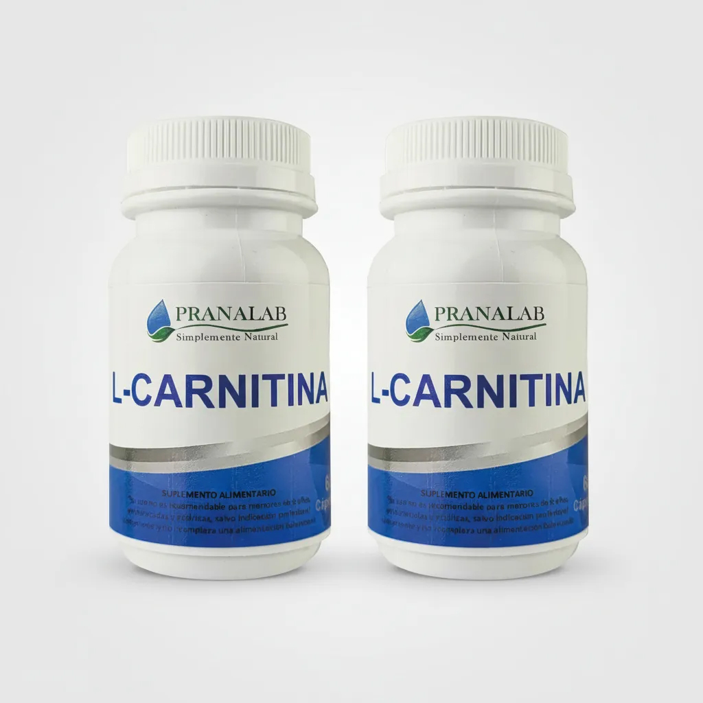L-CARNITINA QUEMADOR DE GRASAS 2 FRASCOS 120 CÁPSULAS - 1