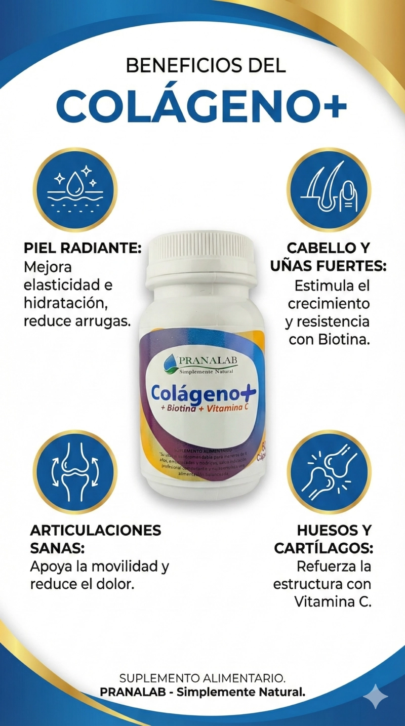 COLÁGENO HIDROLIZADO PLUS + BIOTINA + VIT C 180 CÁPSULAS - 4