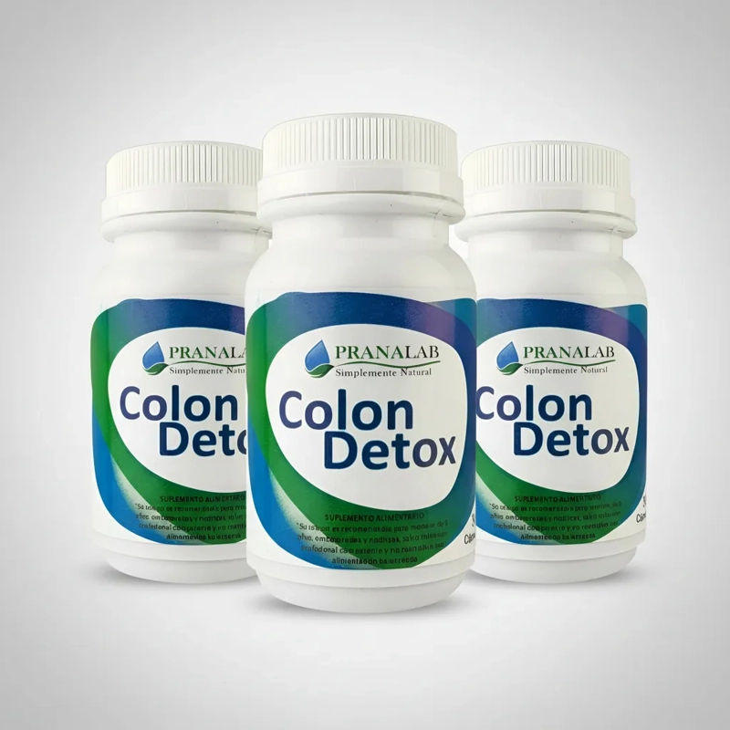 COLON DÉTOX 30 CÁPS (DESHINCHA, DESINTOXICANTE) PACK 3 FRASC - 1