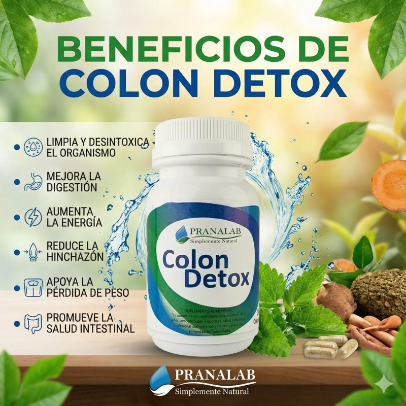 COLON DÉTOX 30 CÁPS (DESHINCHA, DESINTOXICANTE) PACK 3 FRASC - 4