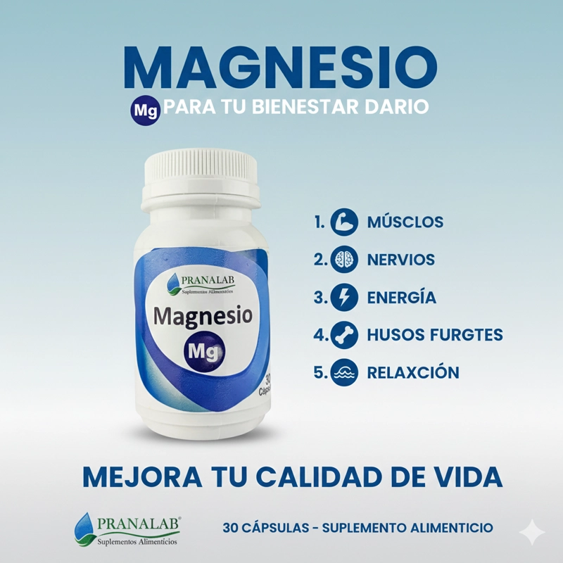 MAGNESIO PRANALAB PACK 3 FRASCOS - 5